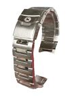 Men's Stainless Steel Watch Band 22mm Replacement Strap SS Fold Clasp 7/8