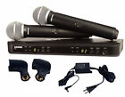 Shure Vocal Microphone DJ System BLX288/PG58 Handheld Wireless Free New