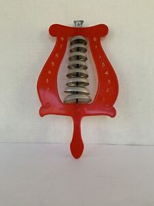 Vintage 60’s numbered Red Marching Band Melody Bells for children by Sorort$DROP