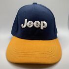 Jeep Hat Strap Back Adjustable Embroidered Brand Adult Blue Vintage Used 90s