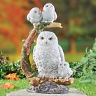 Adorable OWL Owlets Family Statue Sculpture Garden Yard Decor 12