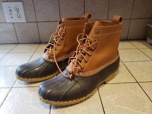 LL Bean Mens Size 12 Maine Hunting Shoe Duck Boots Leather Made In USA