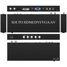 SDI  to ALL Scaler Converter  SD HD  3G-SDI shown on  DVI VGA HDMI CVBS  AV TV