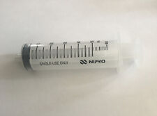 Qty 3 - NIPRO 60cc /60ML LUER LOCK Disposable Syringes - NO NEEDLE