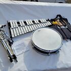 Xylophone Bell Kit Pearl With Carrying Case Mallets Snare Drum Sticks Stand