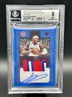 2022 Panini One And One JALEN DUREN Rookie Patch Auto Pink FOTL /15 BGS 9! RC