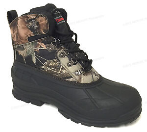 New Men's Winter Snow Boots Camouflage Waterproof Insulated Hunting Thermolite