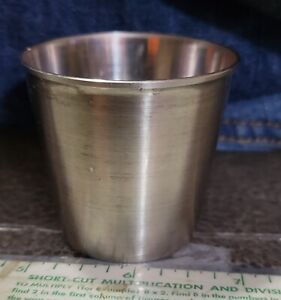 Vollrath  2oz Stainless Steel Measuring Shot Cup 8492 Vintage USA Sheboygan, WIS