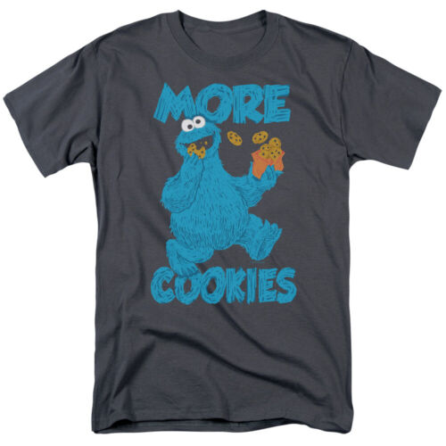 Sesame Street Cookie Monster More Cookies Licensed Adult T-Shirt