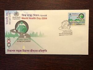 BANGLADESH FDC COVER 2004 YEAR WHO WHD HEALTH MEDICINE STAMPS FREE SHIPPING