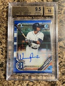 New Listing2019 Bowman Chrome Wenceel Perez Choice Refractor Auto /150 BGS 9.5 Tigers