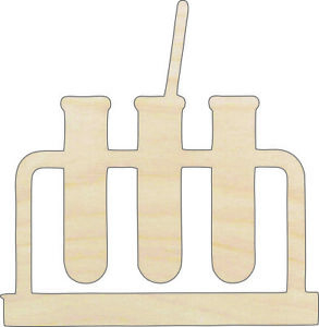Laboratory Supplies - Laser Cut Out Unfinished Wood Craft Shape SNC3
