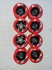 Red Dart Skate Wheels 62mm 91A With Bearings 8 Pack