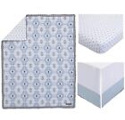 New ListingBaby Crib Nursery Bed Set Petunia Pickle Bottom Southwest Skies 3-PC Blue Gray