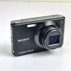 Sony Cyber-Shot DSC-W290 12.1MP Digital Camera BLACK TESTED WORKS No Battery