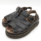 Dr. Martens Womens 8 EU 39 Fisherman Sandals England Made Leather Platform Shoe