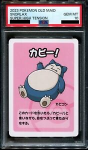 PSA 10 Gem Mint Snorlax Old Maid Super High Tension Promo Japanese Pokemon Card