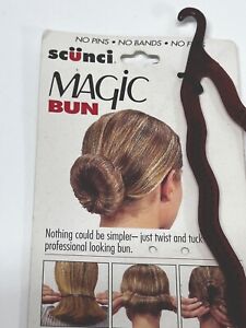 New Vintage Scunci  Magic Lock Easy Bun Maker Hair Clip Accessory for Hair Buns