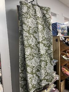 Plant Floral Print Quilt Set 2 Piece Lightweight Coverlet Bedspread & Pillowsham