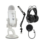 Blue Microphones Yeti USB Microphone White Mist with Microphone Stand Bundle