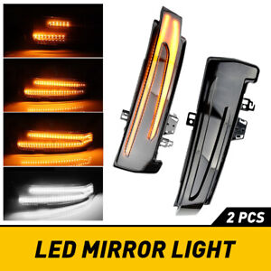 Pair Sequential LED Side Mirror Turn Signal Puddle Light for Mercedes Benz Class