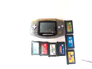 New ListingNintendo Game Boy Advance, Clear, AGB-001,  with 7 Games - Tested and Working