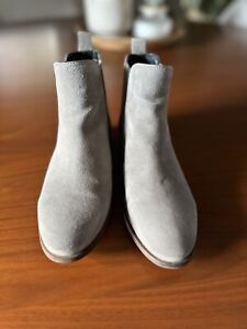 Superdry Women’s Grey Suede Chelsea Boots Size 6