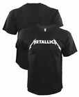 METALLICA Logo Black T-Shirt Rock Metal Tee Shirt