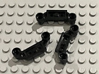 3 x LEGO Black Plate 1 x 4 Offset Ref 4590 / Set 6986 6783 6954 6180 6987 6977..