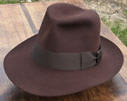 NEW Indiana Jones fur felt fedora hat London CUSTOM Christys' POET 57 7 1/8