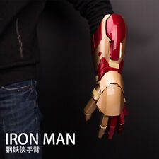 Iron Man MK42 1:1 LED Voice Avengers Hand Arm Light Gloves Plam Cosplay Prop