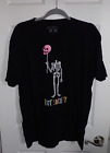 Riot Society T-Shirt Tee Black Size XL Skeleton w Balloon Head - RARE Design
