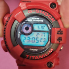 Casio G-Shock 30th Anniversary Divers Frogman DW-8200F-4JR Watch Red Rare Used