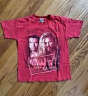 Vintage 1998 WCW nWo Kevin Nash Scott Hall Wrestling Shirt Red Size L Youth