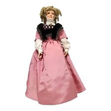 Aunt Pittypat Doll Franklin Mint Heirloom Gone the Wind l wearing Pink 19