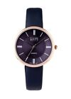 ETON Ladies Watch Leather Strap Navy Blue & Rose Gold - 3313L-B Boxed NEW