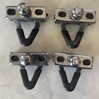 Used Vintage Set of Four (4) CAMPAGNOLO Brake Holders/Pads with Guides.   (NJ)