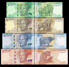 SOUTH AFRICA 10 20 100 200 rand 2023 SET ** New Design ** UNC ** Mandela