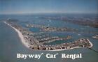 Clearwater Beach,FL Bayway Car Rental Pinellas County Florida Chrome Postcard