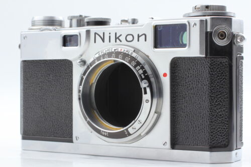 [Near MINT] Nikon S2 Rangefinder Camera Silver Late Body Black Dial from Japan