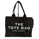Marc Jacobs The Tote Bag M0016156-001 Black Canvas Large Tote Shoulder Bag