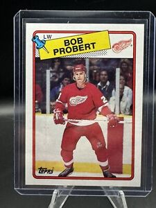 Bob Probert 1988 Topps #181 Rookie Card Detroit Red Wings