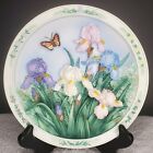 Lena Liu's Beautiful Garden 3D Plate THE IRIS GARDEN Bradford Exchange