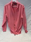 Italian Wool and Cashmere Barbie Pink Sweater for Men-Medium (Slim Fit)