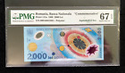 Romania 2000 Lei 1999 Pick# 111a PMG 67 EPQ Superb Gem UNC Banknote