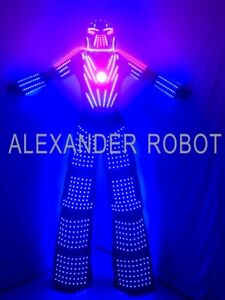 Traje LED Robot Costume led Clothes Stilts Walker Costume  Suit Costume Helment