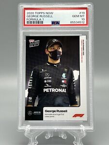2020 Topps Now F1 George Russell Formula 1 First Career Points #19 PSA 10
