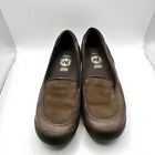 Merrell Woman's Spire Stretch Mary Jane Shoes Brown Leather Wedge SZ 8 J3968