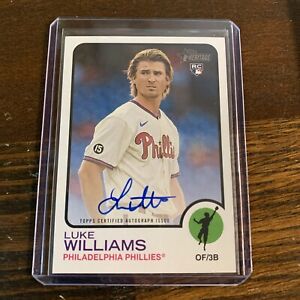 New Listing2022 Topps Heritage - Real One Autographs #ROA-LW Luke Williams   (AU, RC)