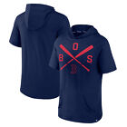 Men's Fanatics Branded Navy Boston Red Sox Iconic Rebel Short Sleeve Pullover